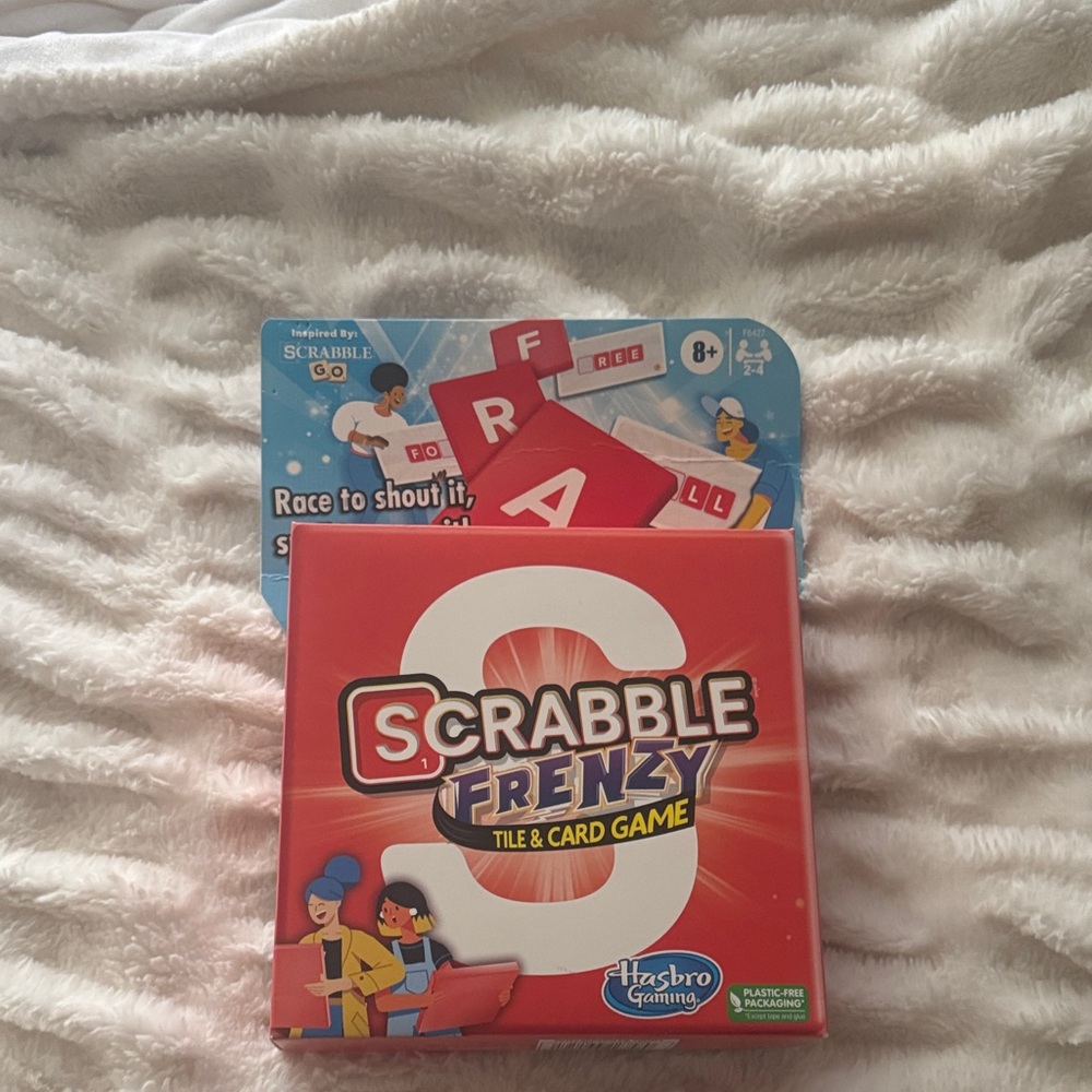 Hasbro Scrabble Frenzy Game in Red and White